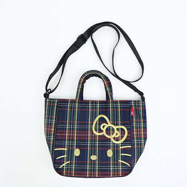サンリオ ハローキティ 2WAYショルダートートバッグ (イエローチェック) ルートート ROOTOTE Sanrio