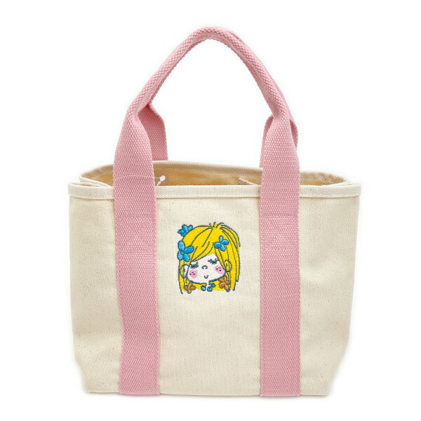 【楽天市場】水森亜土 収納上手ミニトートバッグ フラワー：ANITTO FRIENDS