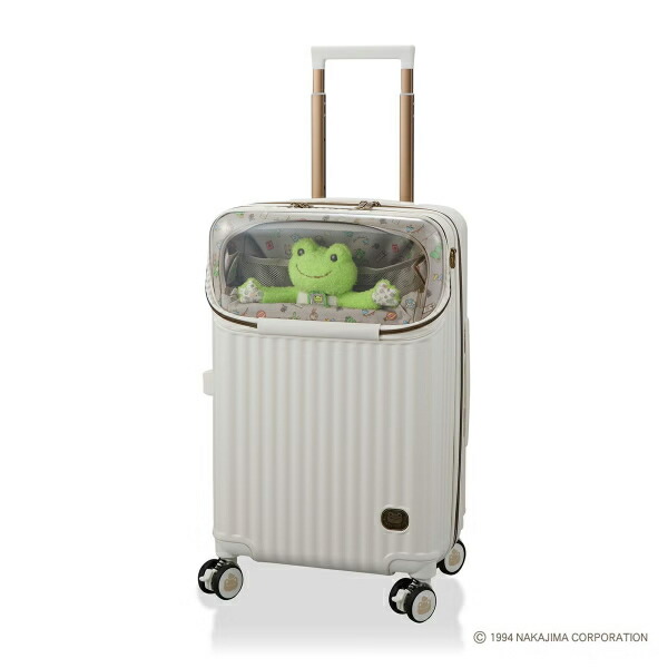 かえるのピクルス 宇宙カプセル持ちはこび 旅行バッグ M大きさ(静電容量押しひろげる 55-62L) ぬい活 推し活 上パカ ファスナー印字機 文字記号グッズ