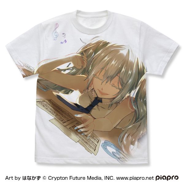 初音ミク フルグラフィック はなかず Ver. Tシャツ ホワイト XLサイズ 送料込み キャラクターグッズ|ANITTO FRIENDS