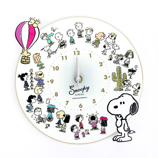 楽天市場】スヌーピー アクリル掛時計 ALLPEANUTS 掛け時計 時計