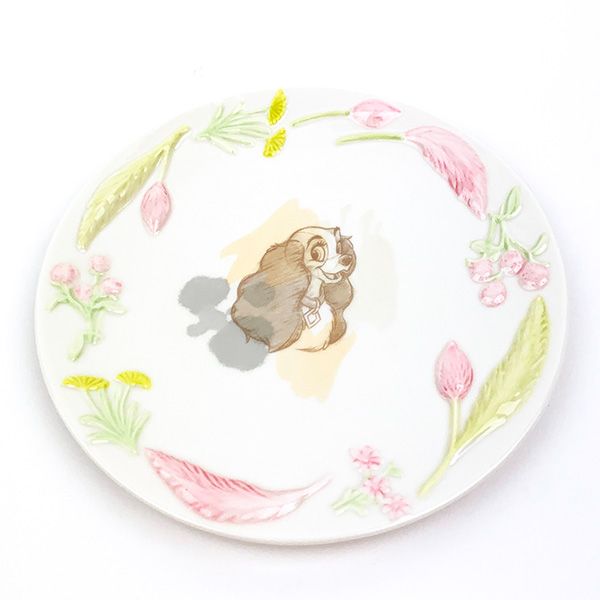 楽天市場】ディズニーキャラクター フラワーレリーフプレートレディ