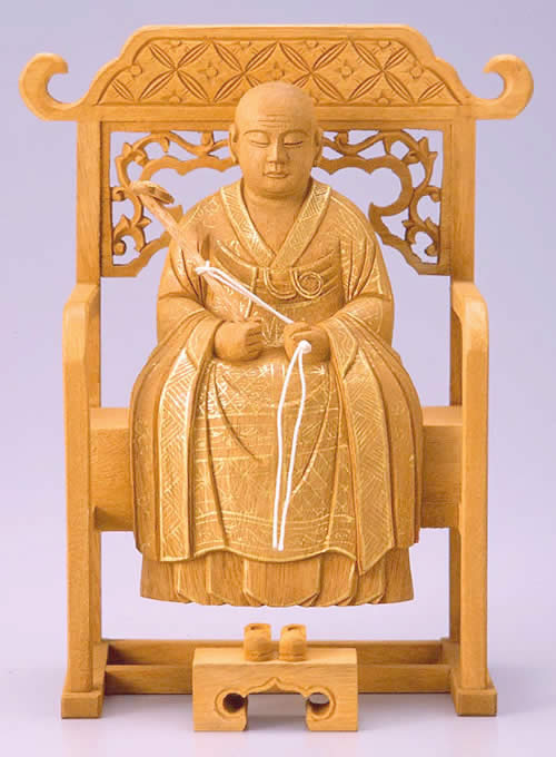 仏像 常済大師/瑩山大師 2.0寸 樟製 【適合宗派：曹洞宗】｜仏壇仏具のまごころショップ安伽堂
