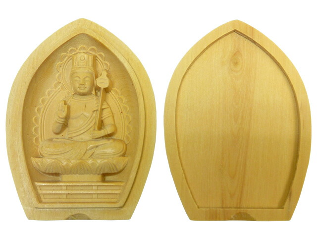 厄除け 香合仏 虚空蔵菩薩 柘植 筋彫り 金襴 袋付き【ポイント3倍】