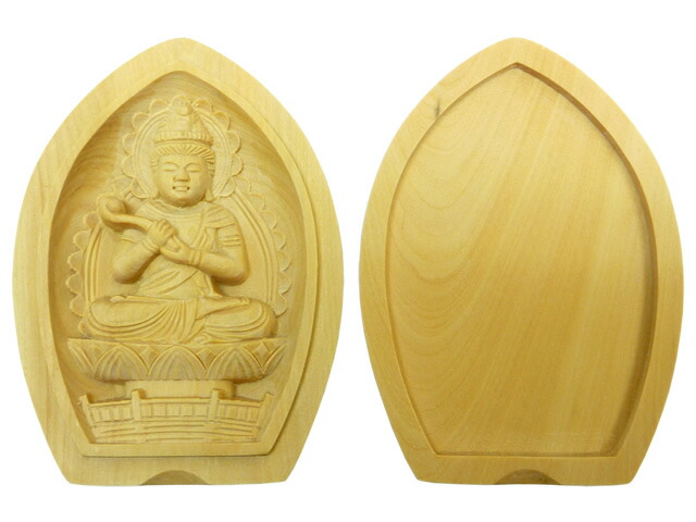 厄除け 香合仏 勢至菩薩 柘植 筋彫り 金襴 袋付き【ポイント3倍】