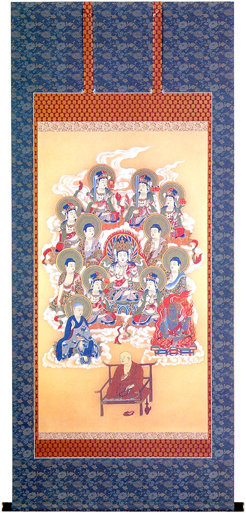 楽天市場】掛軸 仏画 仏間 仏事 床軸 仏間用掛軸 【 真言十三仏