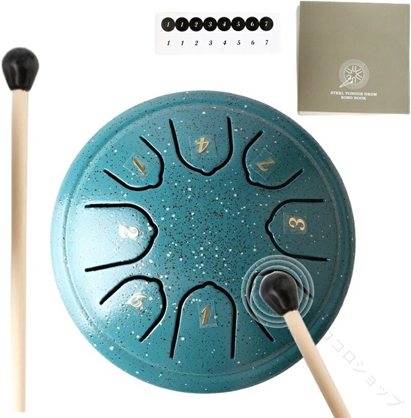 Steel Drums, Titanium Steel Handpan, Manual Percussion Instruments, High Sound Quality Sound Instruments for Zen Music, Portable, Lightweight, Perfect Entertainment Musical Instruments for Yoga Meditation Gifts