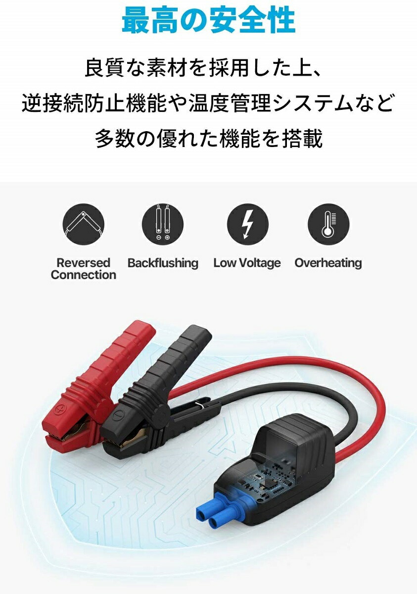 楽天市場 Anker Roav ジャンプスターター Pro 1000a モバイルバッテリー機能 Ledフラッシュライト搭載 入出力対応usb Cポート搭載 2つのusb Aポート搭載 最大電流 1000a キャリーケース付属 6 0lまでのガソリンエンジン車 4lまでのディーゼル車に対応