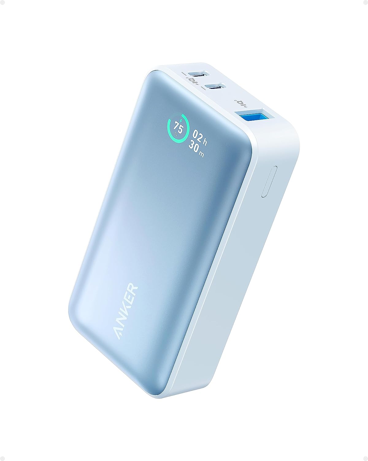 AnkerPowerBank(10000mAh,30W)ブラック（モバイルバッテリー10000mAh30W出力大容量LEDディスプレイ搭載）【USBPowerDelivery/PowerIQ搭載/PSE技術基準適合】iPhone14AndroidMacBookその他各種機器対応