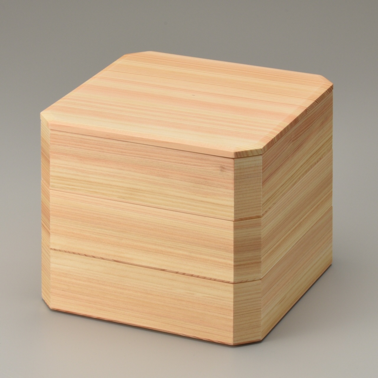 【楽天市場】【訳あり品】ヒノキ杢）小重箱 4.5 3段 重箱 お節