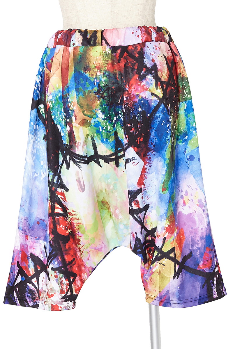 激安単価で Ankorock アンコロック サルエルパンツ メンズ パンツ レディース サルエル ユニセックス 服 ブランド ストレッチ プリント カラフル 派手 Seal限定商品 Crystalgalleryva Com