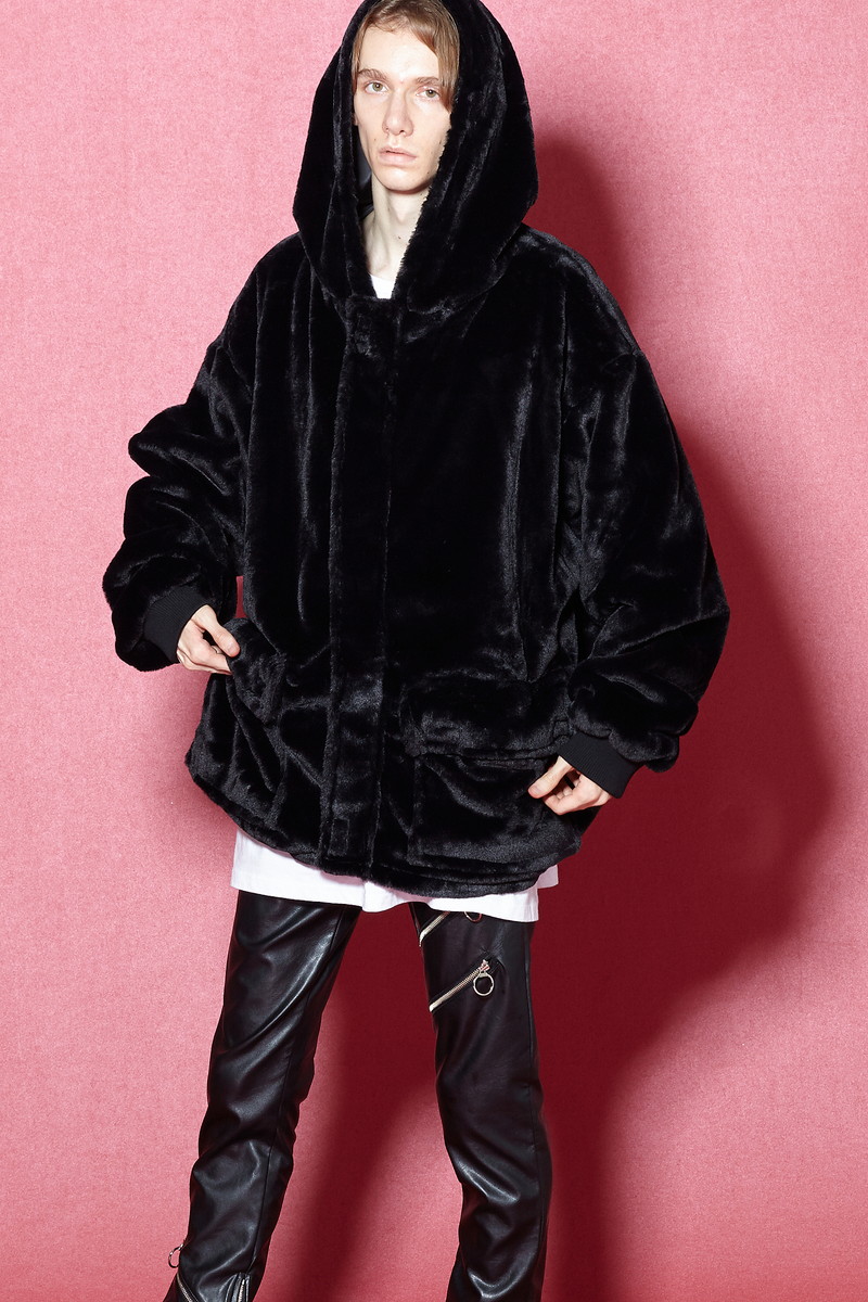 最大30 Off Ankorock アンコロック フーディジャケット メンズ ジャケット レディース ワンピース ユニセックス 服 ブランド 長袖 大きいサイズ ビッグシルエット オーバーサイズ パーカー 無地 ショートファー 黒 ブラック 激安ブランド