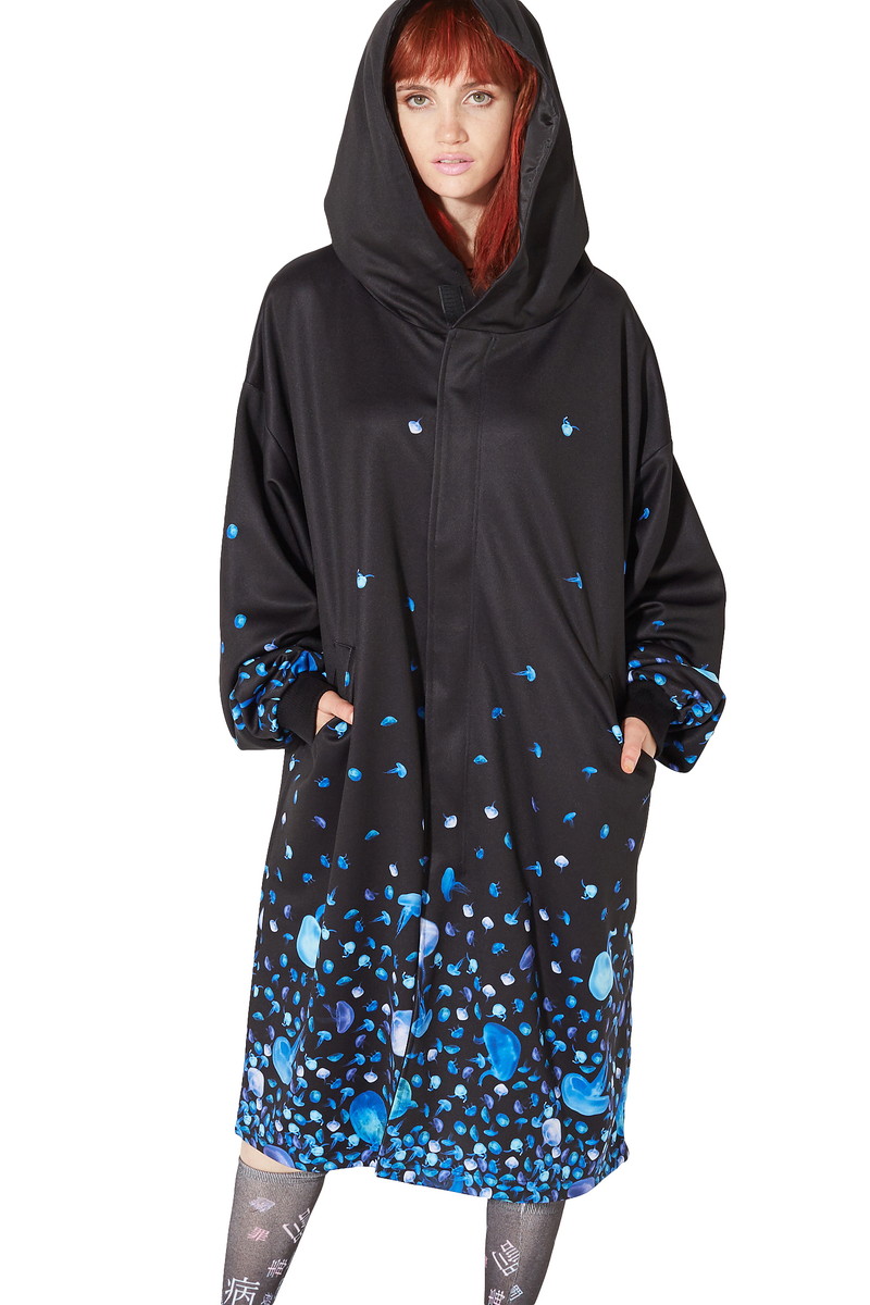 Ankorock アンコロック モッズコート ブラック メンズ ロングコート レディース バラバラ ワンピース プリント ユニセックス 服 ブランド 長袖 ロング丈 大きいサイズ ビッグシルエット オーバーサイズ 黒 ブラック プリント バラバラ クラゲ Ankorock原宿系 Ankorock アンコロック モッズコート ブラック メンズ ロングコート レディース バラバラ ワンピース プリント ユニセックス 服 ブランド 長袖 ロング丈 大きいサイズ ビッグシルエット オーバーサイズ 黒 ブラック プリント バラバラ クラゲ Ankorock原宿系