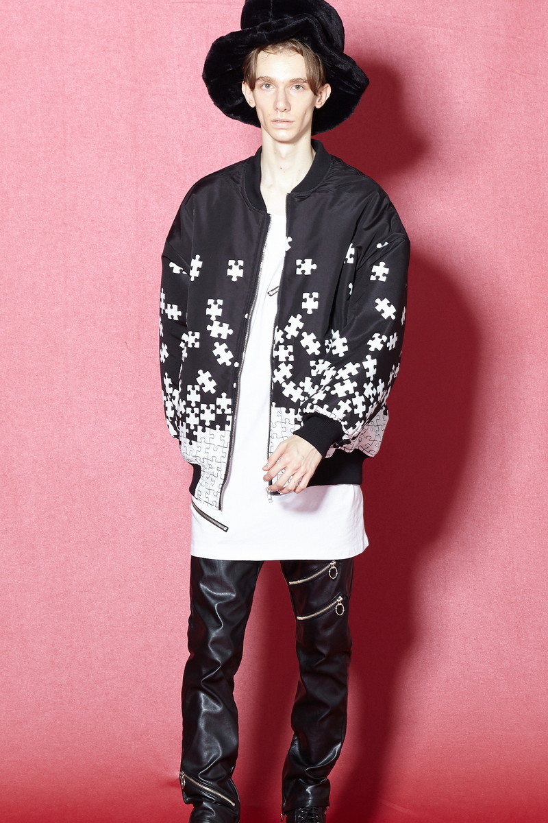 楽天市場 Ankorock アンコロック ブルゾン メンズ 中綿 ジャケット ダウン レディース ユニセックス 服 ブランド 長袖 ロング丈 大きいサイズ ビッグシルエット オーバーサイズ 黒 ブラック パラパラパズル Ankorock