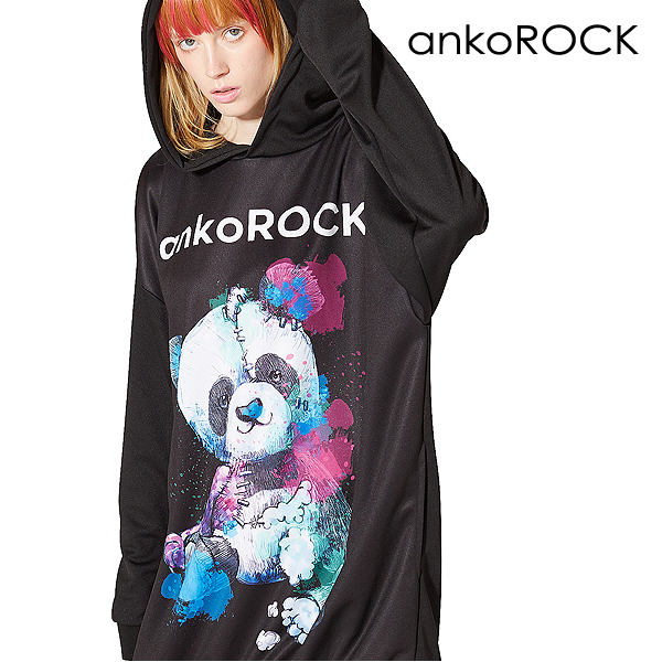 驚きの安さ 楽天市場 Ankorock アンコロック パーカー メンズ プルオーバー レディース ユニセックス 服 ブランド 長袖 ロング丈 プル パーカー ロゴ プリント ぱんだ かわいい 大きいサイズ ビッグシルエット オーバーサイズ 黒 ブラック 動物 パンダ バーゲン