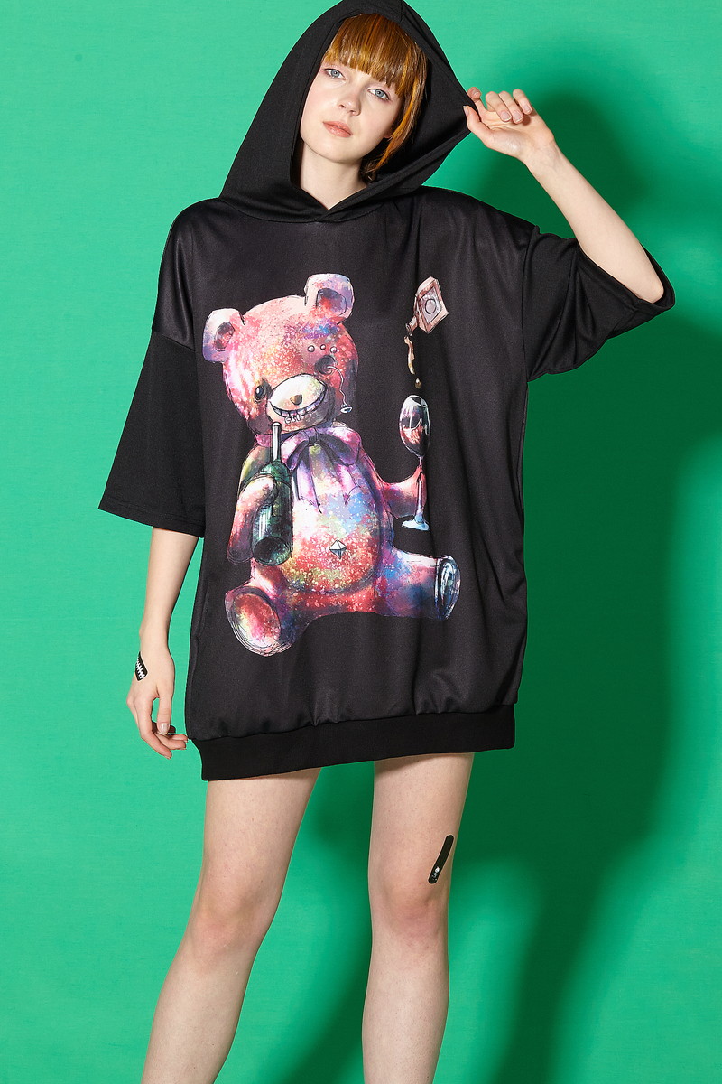 楽天市場 Ankorock アンコロック ビッグ Tシャツ メンズ カットソー レディース ワンピース ユニセックス 服 ブランド 半袖 大きいサイズ ビッグシルエット 黒 ブラック プリント テディベア クマ アルコール 酒 100 の保証 Www Secom Com Uy