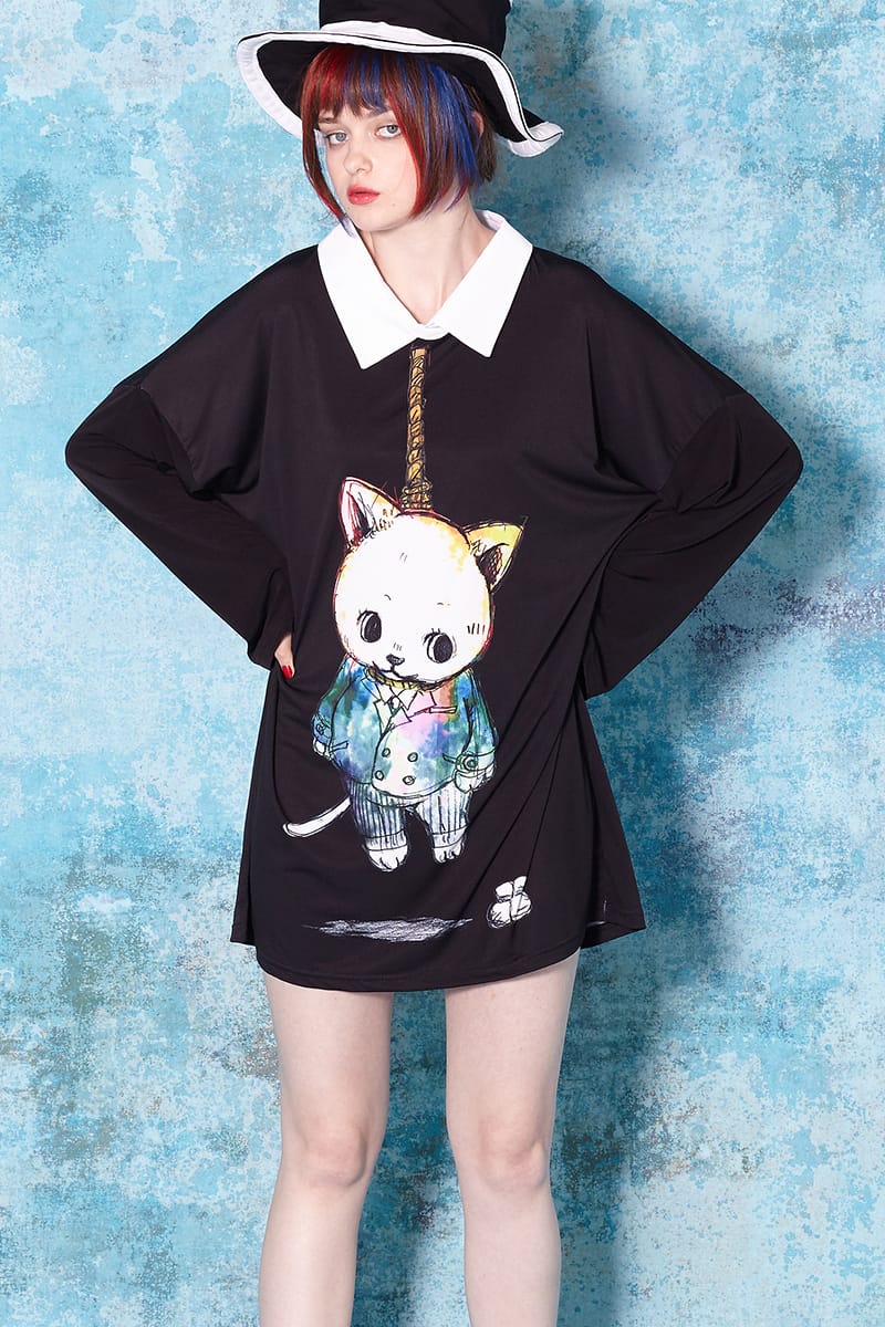 Ankorock アンコロック ロングtシャツ 襟付き メンズ カットソー レディース プリント ロンt ワンピース ユニセックス 服 ブランド 長袖 長袖tシャツ 襟 襟付き 大きいサイズ ビッグシルエット オーバーサイズ 黒 ブラック プリント 大罪 強欲 Ankorock原宿系 Ankorock アンコロック ロングtシャツ 襟付き メンズ カットソー レディース プリント ロンt ワンピース ユニセックス 服 ブランド 長袖 長袖tシャツ 襟 襟付き 大きいサイズ ビッグシルエット オーバーサイズ 黒 ブラック プリント 大罪 強欲 Ankorock原宿系