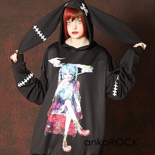 ポイント10倍 楽天市場 Ankorock アンコロック パーカー メンズ プルオーバー レディース ユニセックス 服 ブランド 長袖 うさ耳 ウサ耳 ロング丈 プルパーカー総柄 ガールズプリント 大きいサイズ ビッグシルエット オーバーサイズ 女の子 縫合 Ankorock 海外 ポイント10倍 楽天市場 Ankorock アンコロック パーカー メンズ プルオーバー レディース ユニセックス 服 ブランド 長袖 うさ耳 ウサ耳 ロング丈 プルパーカー総柄 ガールズプリント 大きいサイズ ビッグシルエット オーバーサイズ 女の子 縫合 Ankorock 海外