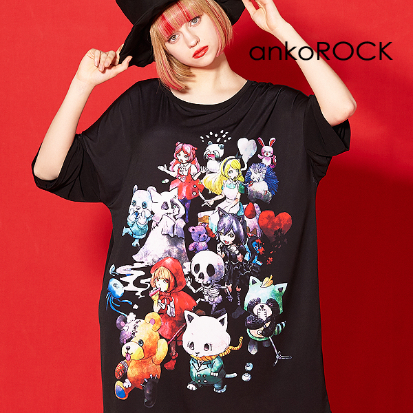 ポイント5倍 nqrse なるせ anko ROCKコラボTシャツ | www.aosfiji.org