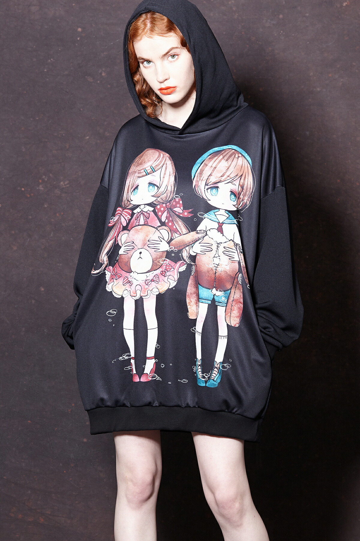 最高級のスーパー在庫 原宿系 ブランドメンズファッション ファッション トップス 派手 個性的 衣装 Ankorock アンコロック パーカー トップス ロングスリーブ パーカー ギルティラブ メンズ レディース ユニセックス 服 ブランド 芸能人愛用 パーカー