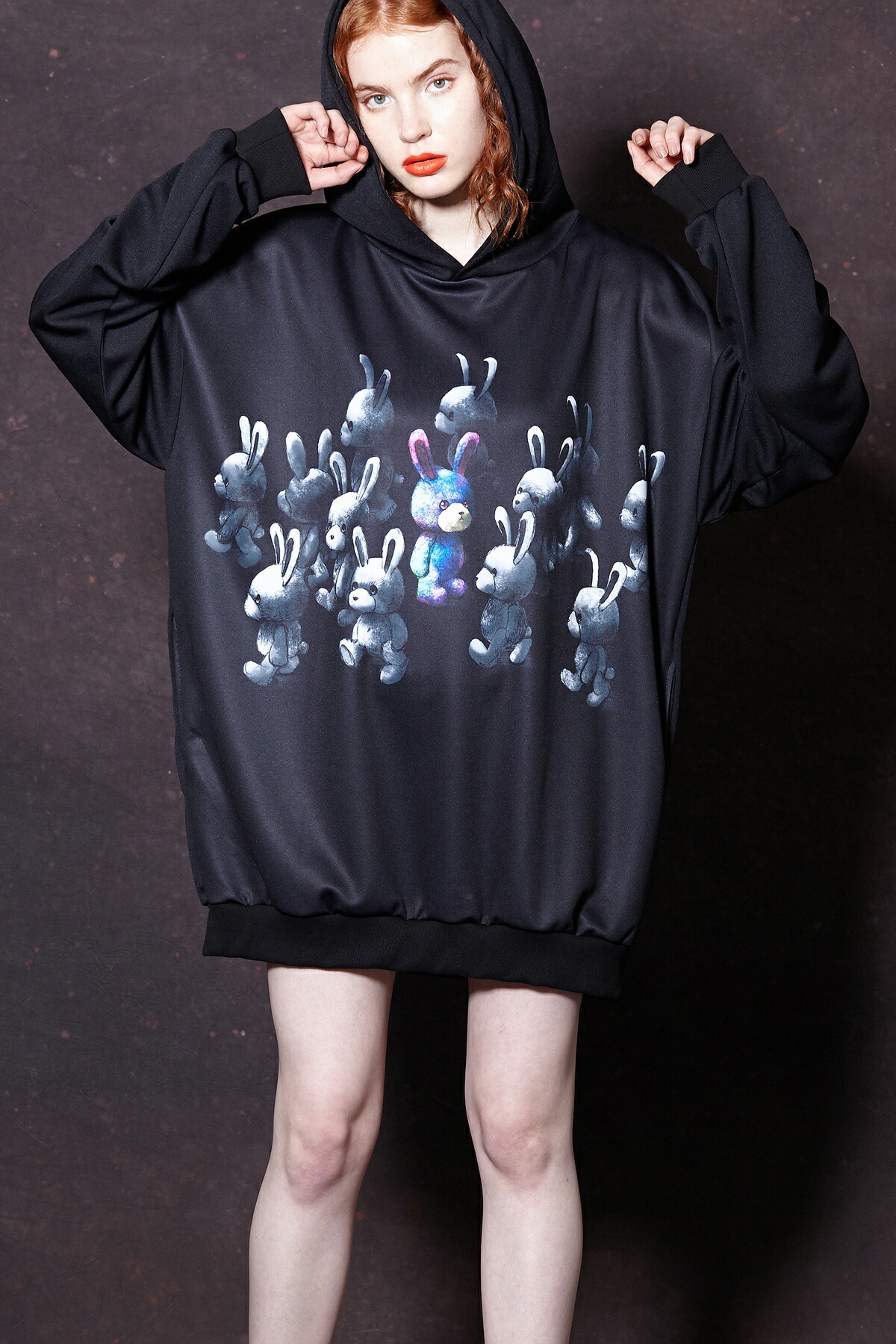 ロングスリーブ アンコロック ユニセックス 服 ブランド Ankorock メンズ Ankorock 原宿系 トップス マイノリティウサギ トップス Ankorock 衣装 派手 個性的 服 レディース パーカー ファッション