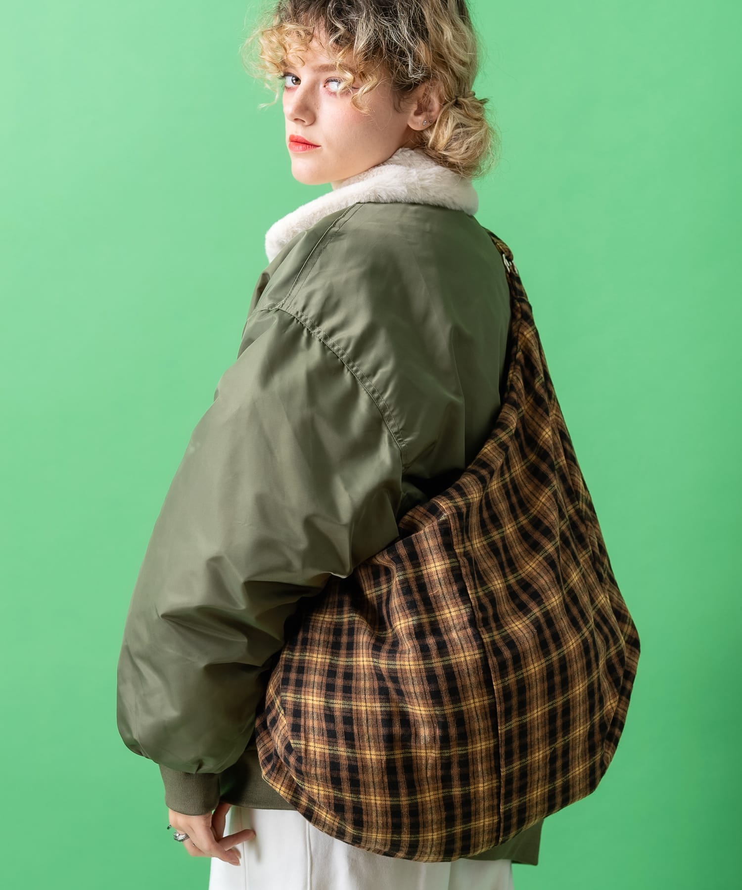 an meets zakka チェック柄ネル３WAYバッグ / レディース メンズ ユニセックス リュック ショルダーバック トートバッグ
