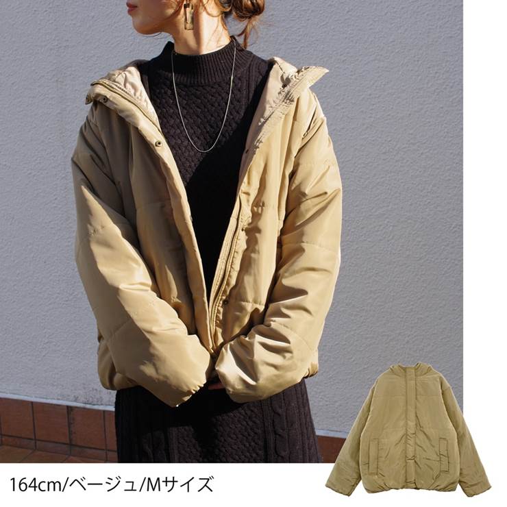 楽天市場 中綿ジャケット レディース ファッション 秋 冬 30代 40代 大きめ ゆったり アウター フェイクダウン プチプラ アンルル