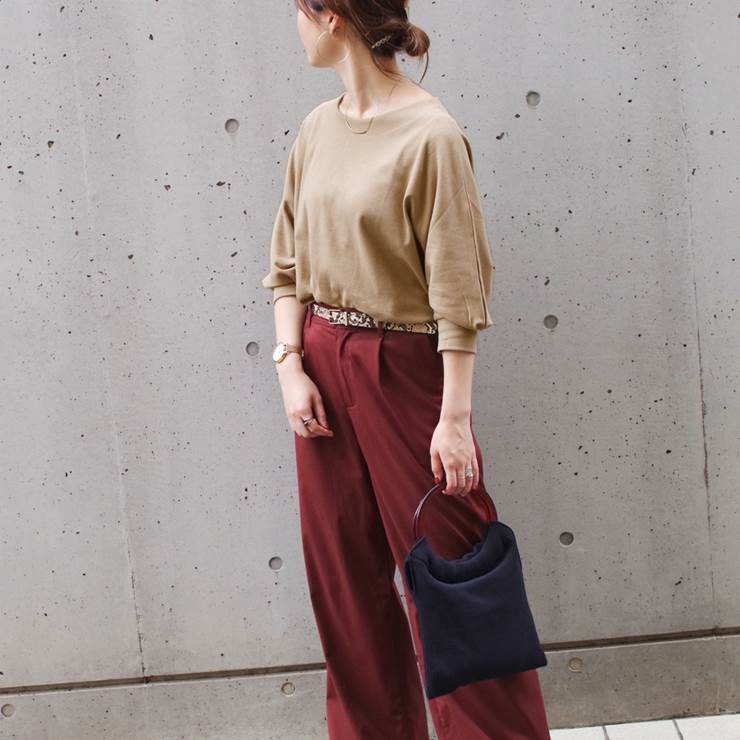 楽天市場 トップス レディース ファッション ゆったり 体型カバー ドルマン リラックス ルームウェア 部屋着 ボーダー シンプル カジュアル プチプラ アンルル