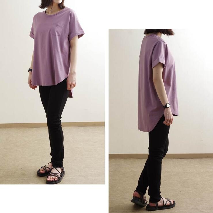 楽天市場 Sale セール Tシャツ 半袖 レディース ファッション 春 夏 30代 40代 体型カバー ゆったり シンプル カジュアル ポケット付き 無地 プチプラ アンルル