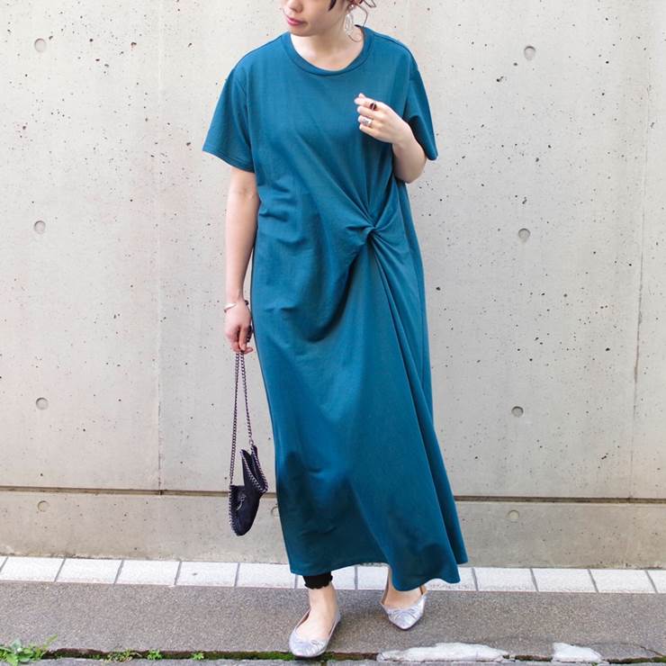 楽天市場 ワンピース レディース 半袖 春 夏 ファッション Tシャツワンピ ロングワンピ 30代 40代 ゆったり 大きめサイズ 体型カバー カジュアル ナチュラル ひんやり レーヨン プチプラ アンルル