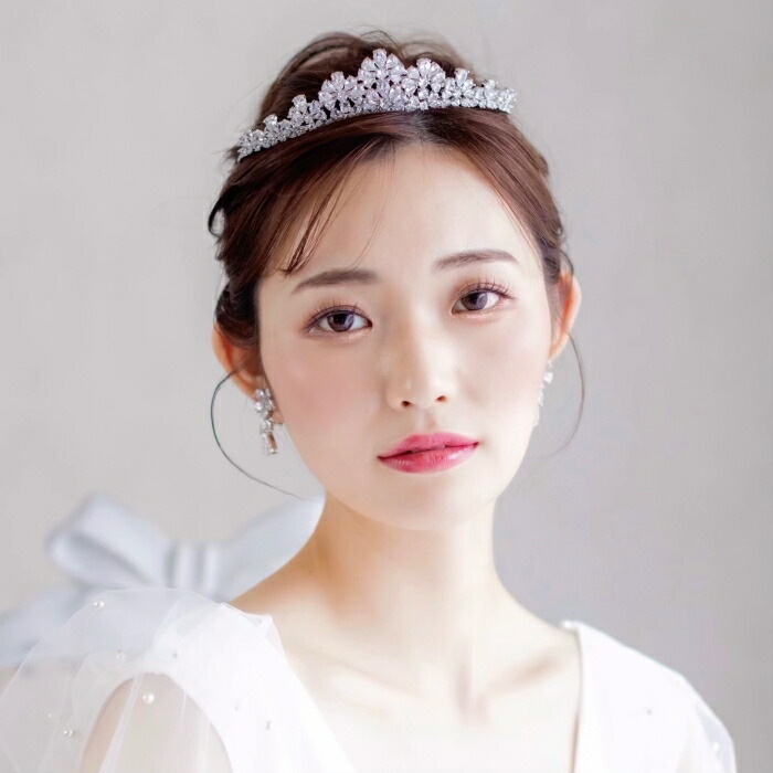 【かりんとー】ANNANWEDDING ウェディングティアラ 横幅広め かりんとー】ANNANWEDDING ウェディングティアラ 横幅広め かりんとー