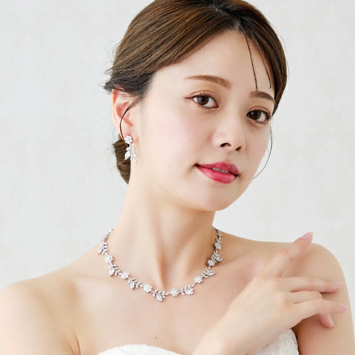 ジルコニア ネックレスセット 結婚式アクセサリー ウエディングドレス ネックレス 結婚式 ネックレス ウエディングネックレス ブライダルネックレス ラインストーンネックレス パーティーネックレス 結婚式ドレス チョーカー 二次会 ブライダル