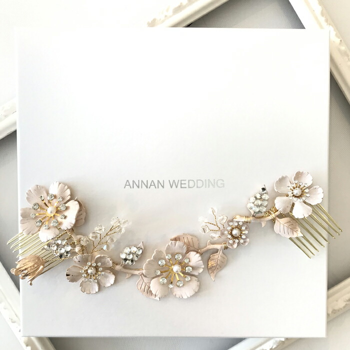小枝アクセサリー 小枝 ヘッドピース ヘッドパーツ ヘッドコサージュ 髪飾り パール ナチュラル ゴールド ティアラ ウエディング ブライダル 花嫁 結婚式 ブライダルアクセサリー ウエディングアクセサリー 大きめお花モチーフが可愛いポップな雰囲気のヘッドドレス Vh08