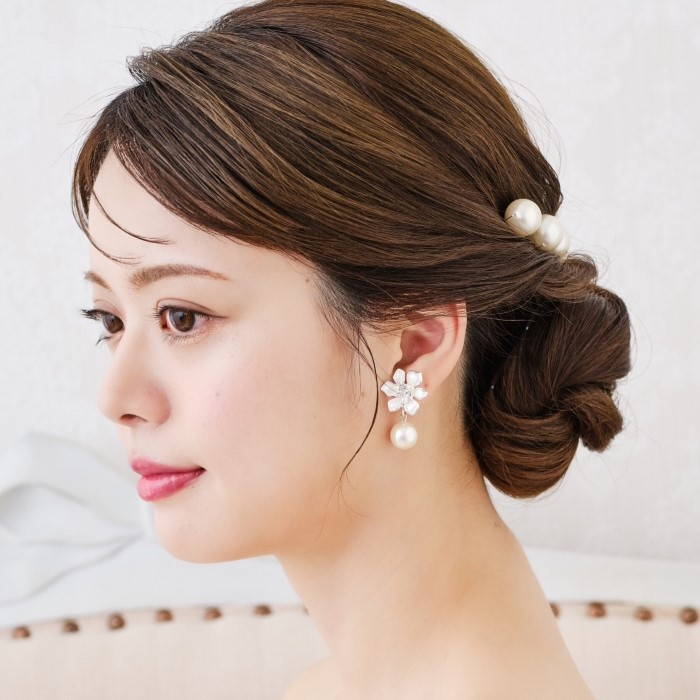楽天市場】[可愛くて上品]パール イヤリング ピアス ビジュー