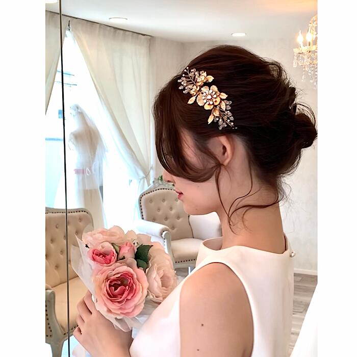 小枝アクセサリー 小枝 ヘッドピース ヘッドパーツ ヘッドコサージュ 髪飾り パール ナチュラル ゴールド ティアラ ウエディング ブライダル 花嫁 結婚式 ブライダルアクセサリー ウエディングアクセサリー Sermus Es