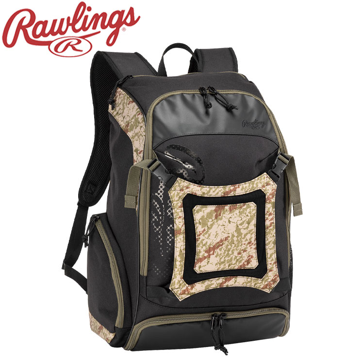 のバックパ】 Rawlings(ローリングス) バックパック 32L(BIONIC) 32L KA×B(カーキ×ブラック)  EBP12F01：ナチュラム キャンプ専門店 かぶせ - shineray.com.br