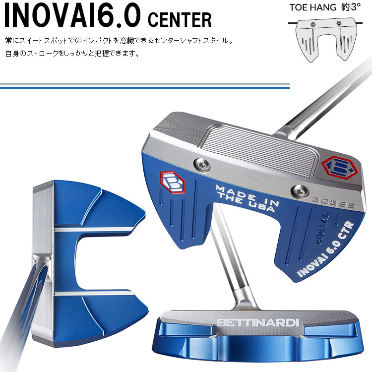 最安値挑戦 イノベイ Inovai6 0 ベティナルディ シリーズ Inovai6 0 モデル Golf Bettinardi ゴルフ パター Golf 6 0 日本正規品 アネックススポーツ 全品送料無料 一部地域 商品除く Series