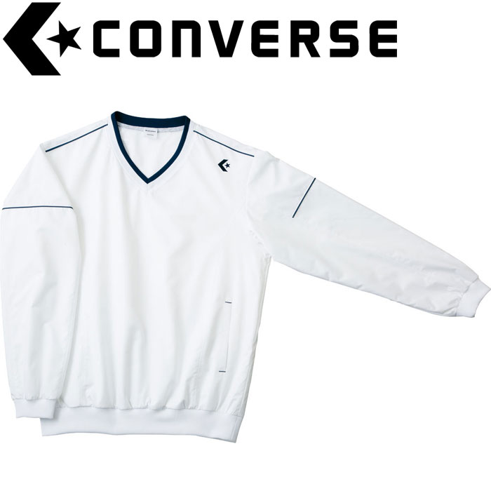 お買い得モデル CONVERSE コンバース Vネックウォームアップジャケット XO ホワイト 1100 CB162510S qdtek.vn