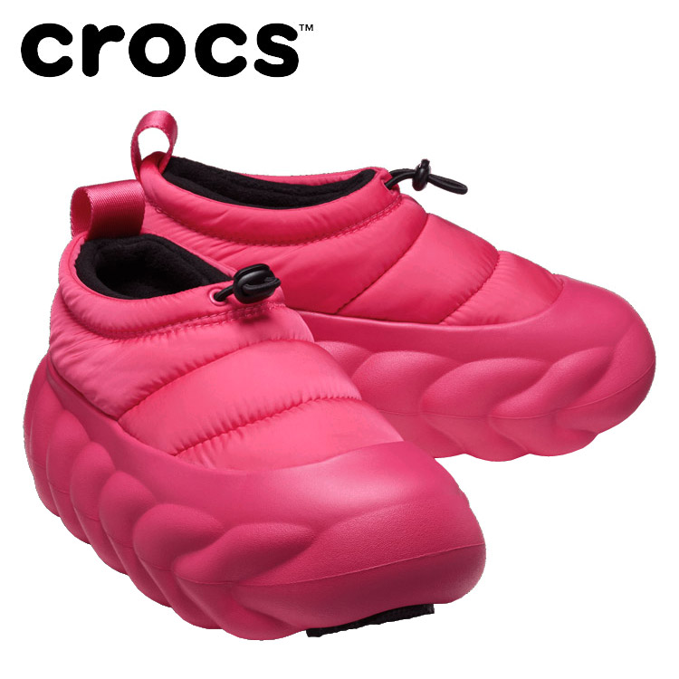 楽天市場】crocs OVERPUFF SHORTY DRAGON FRUIT 210668-6zq