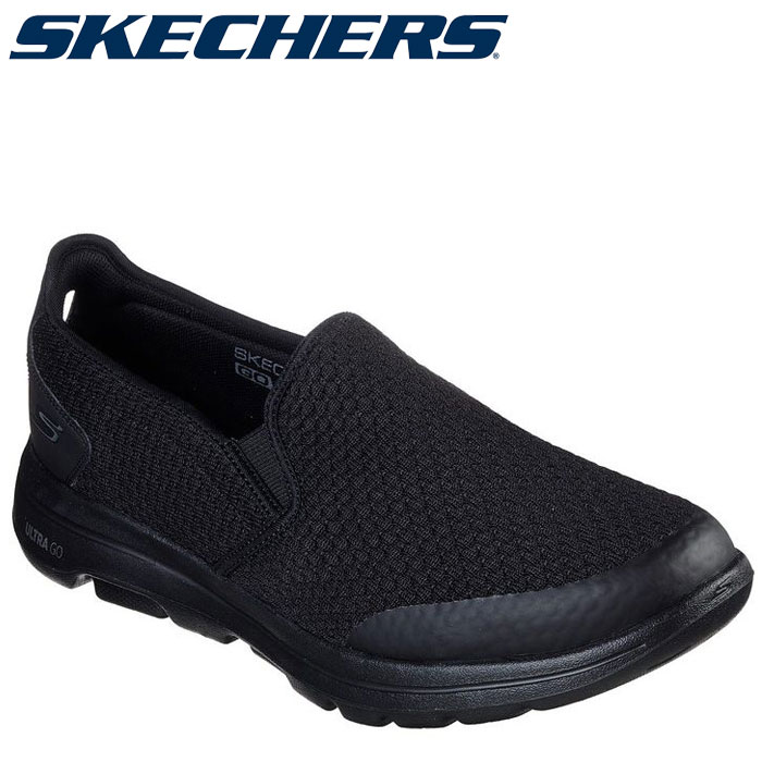 skechers go walk leather slip on