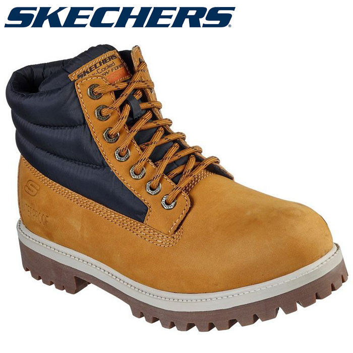 skechers boots orange