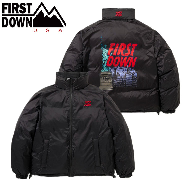 【期間限定MAX3,500円OFFクーポン発行中！！有効期間：4/17(金)17:00～4/21(火)07:59迄】FIRST DOWN USA BUBBLE DOWN JKT DISCIPLE GRAPHIX F942049-06 メンズ レディース