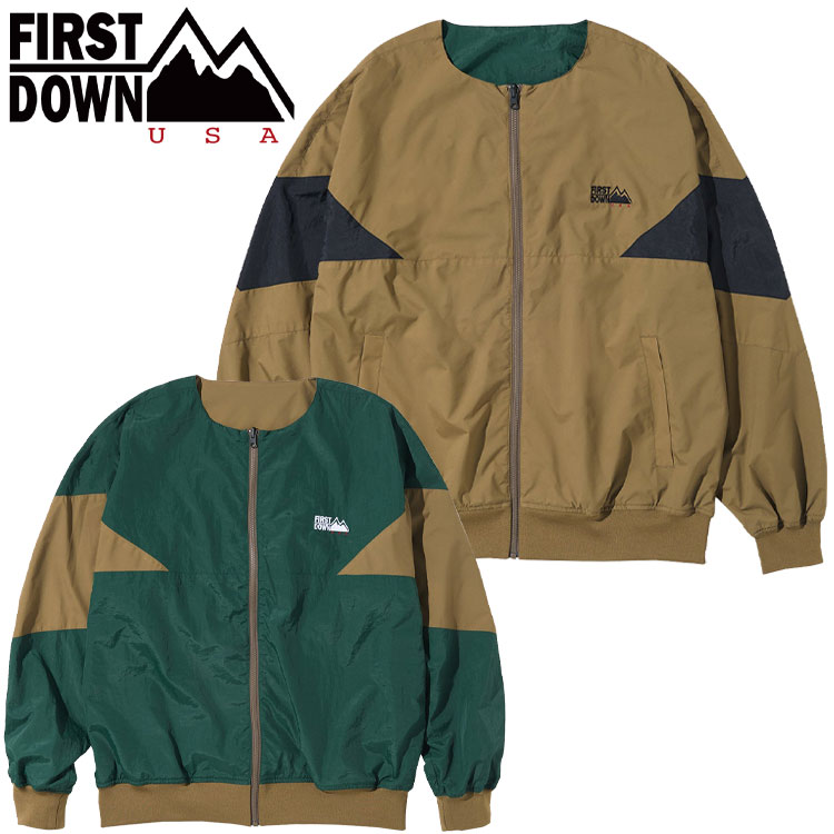FIRST DOWN USA リバーシブル ノーカラー ブルゾン REVERSIBLE NOCOLLAR BLOUSON F141005-55 メンズ レディース