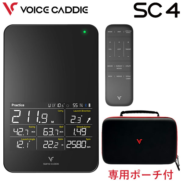 【百貨店SALEMAX3,500円OFF引き換え証書き著す中!!効果のある継続期間：6/4(木)20:00～6/11(木)01:59迄】ボイスキャディ スイングキャディ SC4 専用納める合切袋付き添い人 高性能電波探知機弾道位置づける器 律動的な調子訓練を受ける機