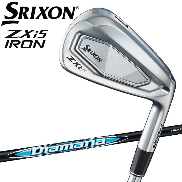【先着順!!期間限定MAX3,500円OFFクーポン発行中!!有効期間:4/6(月)00:00～4/12(日)23:59迄】ダンロップ スリクソン ZXi5 アイアン 6本セット Diamana Zxi カーボン 2024モデル