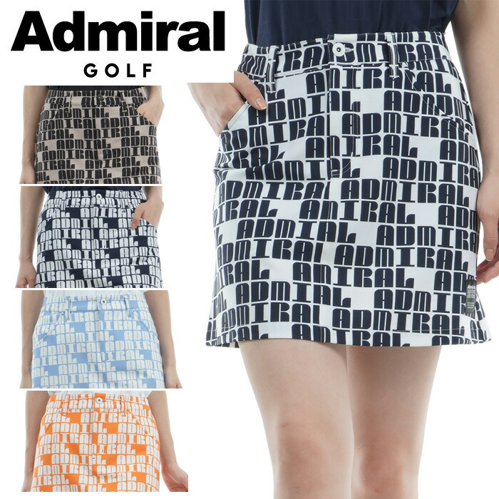 Admiral スカート M 楽天市場】【当店在庫】アドミラル ゴルフ ロゴモノグラム ストレッチ