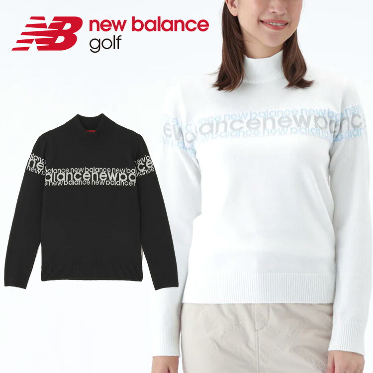 【継続期間押さえるMAX3,500円OFFクーポン券振り出し中!!法的有効性継続期間:6/12(金)17:00～6/16(火)07:59迄】ニュー平衡にするゴルフ ロゴラインジャカード 天竺編み ハイネック ティーシャツスウェーター レディース 2025秋冬 012-5274502