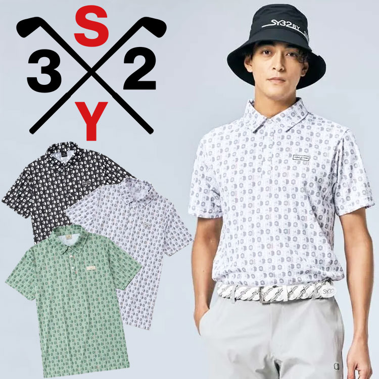SY32 ゴルフ GRAPHIC スポーツシャツ メンズ 2026春夏 SYG-26S1-22A