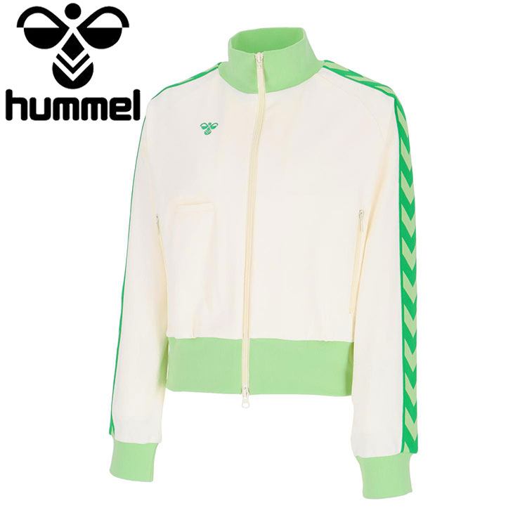【お買い物マラソンMAX3,500円OFFクーポン発行中!!有効期間:4/14(火)20:00～4/17(金)09:59迄】クリアランス ヒュンメル hummel PLAY トラックジャケット HLT2134-11 レディース
