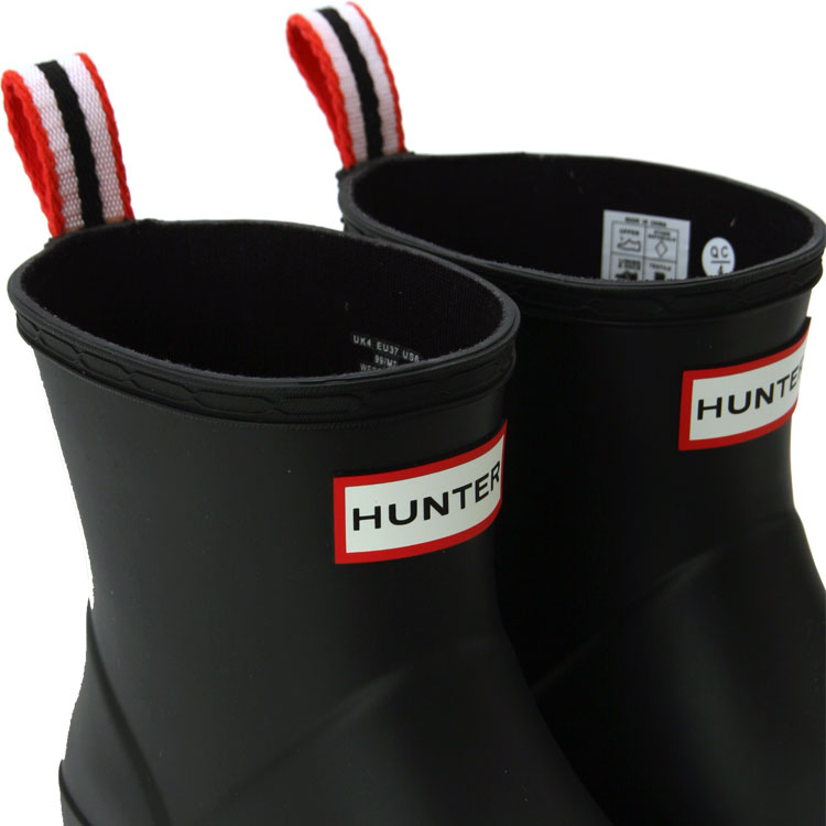 アウトレット送料無料 Hunter ハンター オリジナル プレイ ショートブーツ レディース Wfsrma Blk 人気ショップが最安値挑戦 Goalsr Com